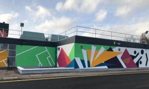 The new mural at Get active @ Sheddocksley by Kekun Studio