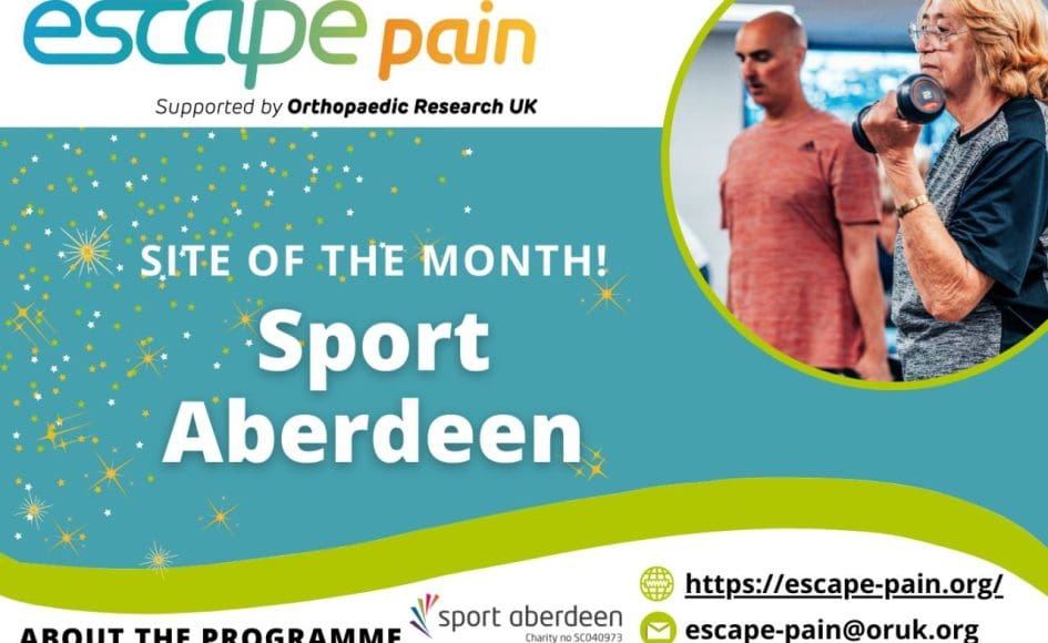 ESCAPE-pain site of the month graphic